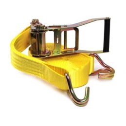 Ιμάντας Καστάνια 8m 4000kg  & Γάντζους Κίτρινος