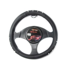 Supernova Κάλυμμα Τιμονιού 36-37cm με Aσημί Strips