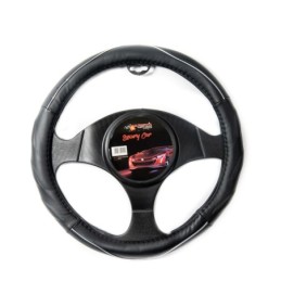 Supernova Κάλυμμα Τιμονιού 36-37cm μαύροασημί