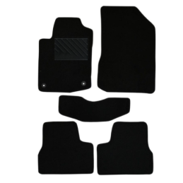 Πατάκια από μοκέτα  Ποιότητας Πολυτελείας μαύρα για Peugeot 208 μοντ. 2012-2019  5τμχ